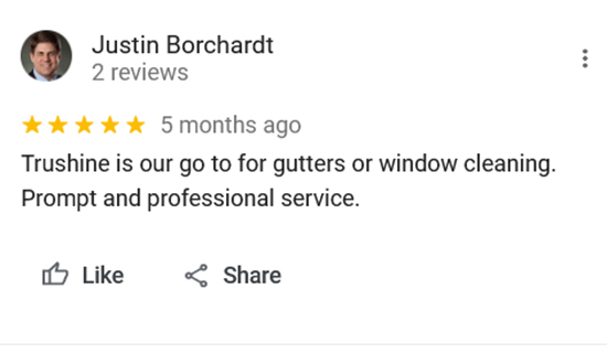 TruShine Houston window cleaning customer review screenshot 15