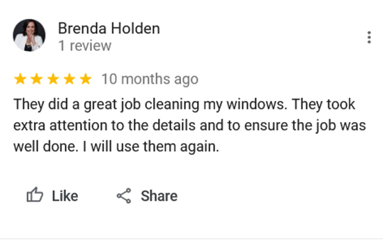 TruShine Houston window cleaning customer review screenshot 19