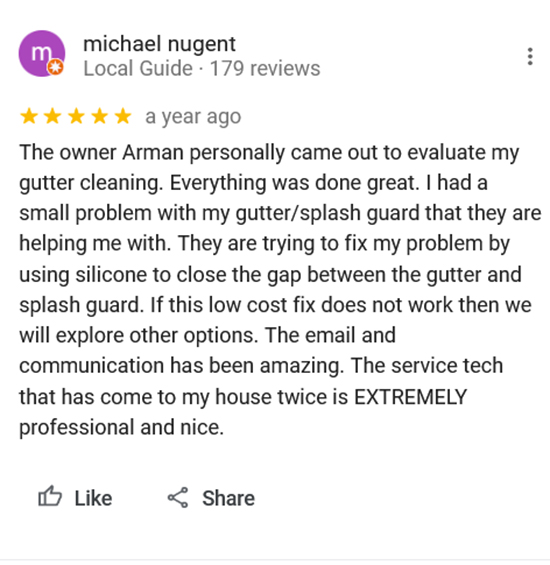 TruShine Houston window cleaning customer review screenshot 23