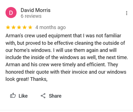 TruShine Houston window cleaning customer review screenshot 31