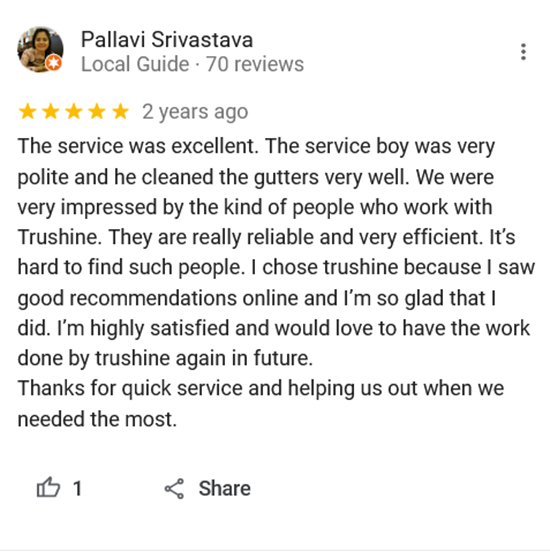 TruShine Houston window cleaning customer review screenshot 48